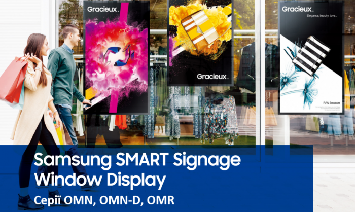 Samsung SMART Signage Window Display