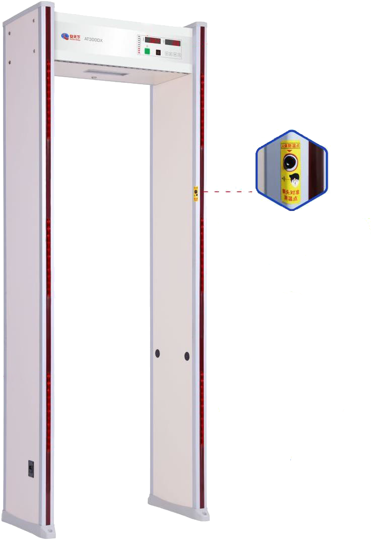 Арочный температурный сканер со встроенным металлодетектором